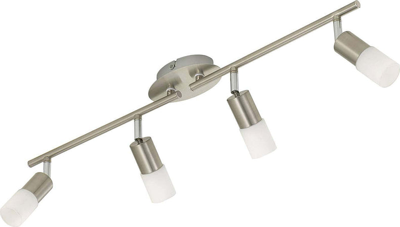 Briloner-Leuchten-Plafoniera-con-FarettiLED-Integrata,-5-W,-Satinati,-68-x-8-x-10.5-cm-[Classe-di-efficienza-energetica-A++]