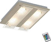 Briloner-Leuchten-Plafoniera-LED-Integrata,-3.6-W,-Satinati,-33-x-30-x-6.6-cm-[Classe-di-efficienza-energetica-A+]