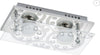 BRILONER--PLAFONIERA-2-LED-3W-250LUMEN-3000K-CROMO/VETRO-TRASPARENTE
