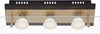 BRILONER--PLAFONIERA-3-LED---4W-400LUMEN---NERO/ORO-OPACO-VETRO-TRASPARENTE
