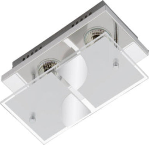 BRILONER--PLAFONIERA-LED-3W-250LUMEN-3000K-CROMO--VETRO-SATINATO-GU10