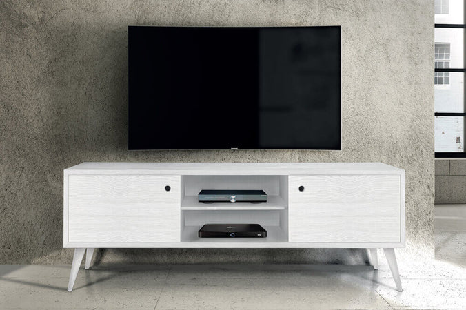 BRODY---mobile-porta-tv-moderno-in-abete-spazzolato-160x45x55-Bianco-Milani-Home