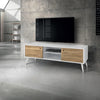 BRODY---mobile-porta-tv-moderno-in-abete-spazzolato-naturale-160x45x55-Bianco-Milani-Home