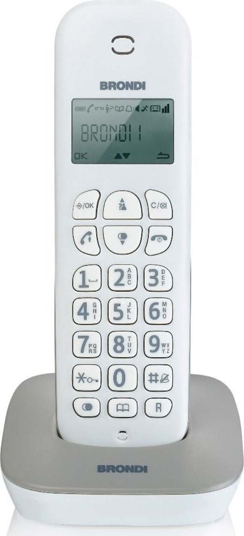 Brondi-Gala-Telefono-Cordless-Bianco/Grigio