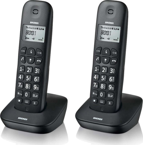 Brondi-Gala-Twin-Telefono-Cordless-Nero