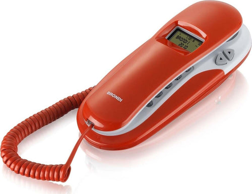 Brondi-Kenoby-Cid-Telefono-Con-Filo-Bianco/Rosso