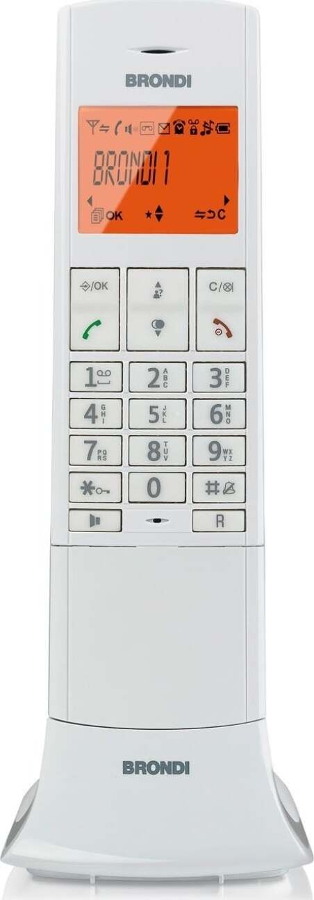 Brondi-Lemure-Telefono-Cordless-Bianco