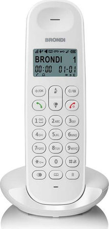 Brondi-Lotus-Telefono-Cordless-Bianco