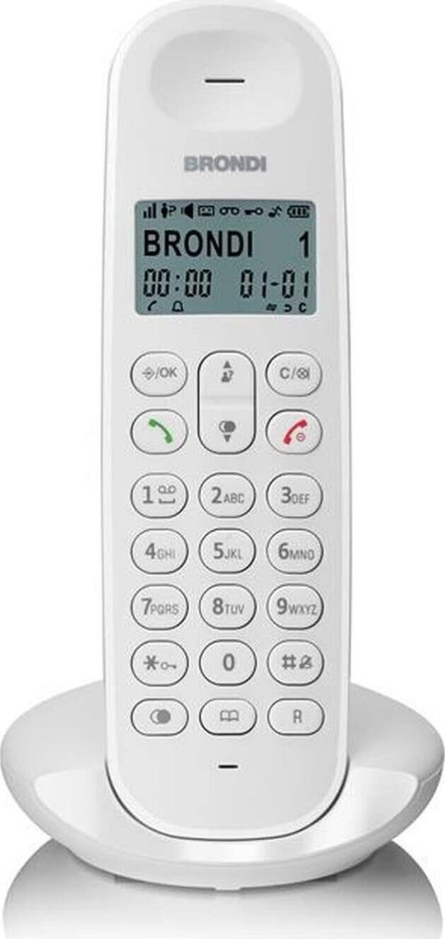 Brondi-Lotus-Telefono-Cordless-Bianco