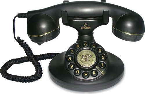 Brondi-Vintage-10-Telefono-Con-Filo-Nero