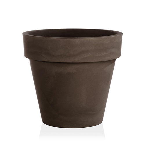 Vaso tondo Standard One Essential in plastica colorati da esterno e giardino per piante e fiori