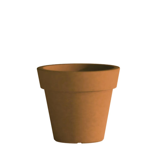 Vaso Cromia Gemma per piante decorazione tinta unita in resina Made in Italy