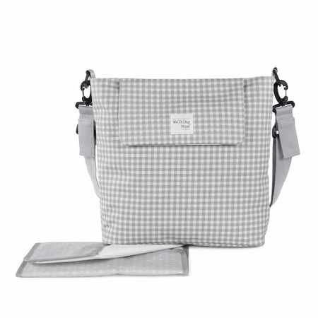 Borsa fasciatoio Pasito a Pasito Walking Mum I Love Vichy Grigio