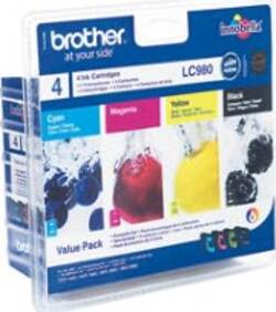 Brother - Cartuccia - C-M-Y-K - LC980VP Elettronica/Informatica/Stampanti e accessori/Accessori per stampanti a inchiostro e laser/Cartucce d'inchiostro Eurocartuccia - Pavullo, Commerciovirtuoso.it