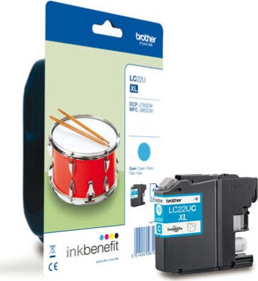 Brother - Cartuccia - Ciano - LC22EC- 1200 pag Elettronica/Informatica/Stampanti e accessori/Accessori per stampanti a inchiostro e laser/Cartucce d'inchiostro Eurocartuccia - Pavullo, Commerciovirtuoso.it