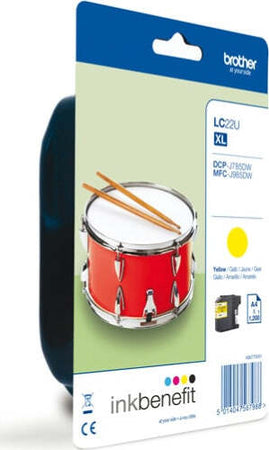 Brother - Cartuccia - Giallo - LC22UY - 2.400 pag Elettronica/Informatica/Stampanti e accessori/Accessori per stampanti a inchiostro e laser/Cartucce d'inchiostro Eurocartuccia - Pavullo, Commerciovirtuoso.it