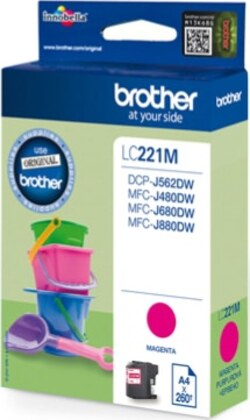 Brother - Cartuccia - Magenta - LC221M - 260 pag Elettronica/Informatica/Stampanti e accessori/Accessori per stampanti a inchiostro e laser/Cartucce d'inchiostro Eurocartuccia - Pavullo, Commerciovirtuoso.it