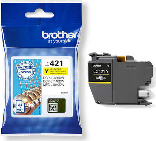 Brother - Cartuccia Ink - Giallo - LC421Y - 200 pag Elettronica/Informatica/Stampanti e accessori/Accessori per stampanti a inchiostro e laser/Cartucce d'inchiostro Eurocartuccia - Pavullo, Commerciovirtuoso.it