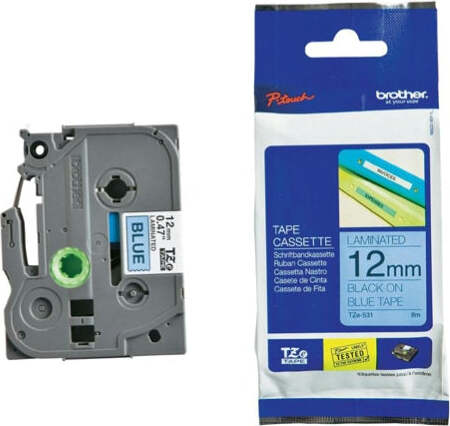 Brother - Nastro - Nero-Blu - TZE531 - 12mm x 8mt Cancelleria e prodotti per ufficio/Elettronica per ufficio/Accessori/Accessori per etichettatrici Eurocartuccia - Pavullo, Commerciovirtuoso.it