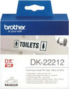 Brother - Nastro adesivo - in pellicola - Nero-Bianco - 62mm x 15 24mt - DK22212 Cancelleria e prodotti per ufficio/Elettronica per ufficio/Accessori/Accessori per etichettatrici Eurocartuccia - Pavullo, Commerciovirtuoso.it