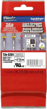 Brother - Nastro con adesivo resistente - Nero-Bianco - TZES261 - 36mm x 8mt Cancelleria e prodotti per ufficio/Elettronica per ufficio/Accessori/Accessori per etichettatrici Eurocartuccia - Pavullo, Commerciovirtuoso.it