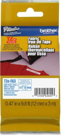 Brother - Nastro in tessuto stirabile - Blu-Bianco - TZEFA3 - 12mm x 3mt Cancelleria e prodotti per ufficio/Elettronica per ufficio/Accessori/Accessori per etichettatrici Eurocartuccia - Pavullo, Commerciovirtuoso.it