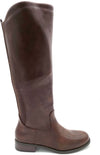 Brown - Stivali donna in ecopelle con elastico marrone