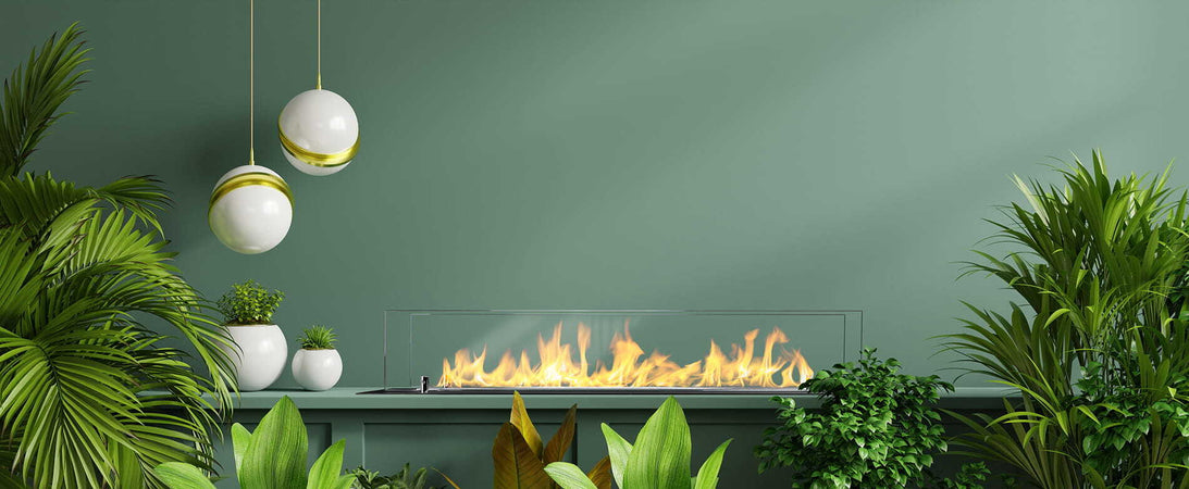 Bruciatore a Bioetanolo in Acciaio con vetri serbatoio da incasso da 1 lt 100 cm Fai da te/Caminetti e accessori/Caminetti gel ed etanolo Decor Space - Altamura, Commerciovirtuoso.it