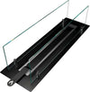 Bruciatore a Bioetanolo in Acciaio con vetri serbatoio da incasso da 1 lt 100 cm Fai da te/Caminetti e accessori/Caminetti gel ed etanolo Decor Space - Altamura, Commerciovirtuoso.it