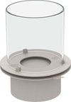 Bruciatore a Bioetanolo in Acciaio tondo con vetro serbatoio da incasso Fai da te/Caminetti e accessori/Caminetti gel ed etanolo Decor Space - Altamura, Commerciovirtuoso.it