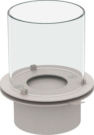 Bruciatore a Bioetanolo in Acciaio tondo con vetro serbatoio da incasso Fai da te/Caminetti e accessori/Caminetti gel ed etanolo Decor Space - Altamura, Commerciovirtuoso.it