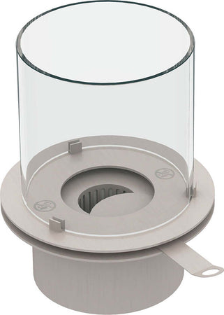 Bruciatore a Bioetanolo in Acciaio tondo con vetro serbatoio da incasso Fai da te/Caminetti e accessori/Caminetti gel ed etanolo Decor Space - Altamura, Commerciovirtuoso.it