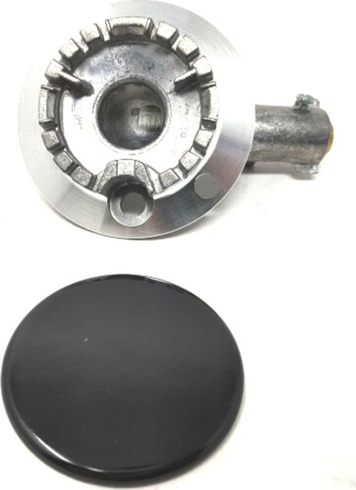 BRUCIATORE SEMIRAPIDO + PIATTELLO SPARTIFIAMMA PER PIANO COTTURA CANDY HOOVER IBERNA 91750053 91700043 Casa e cucina/Utensili da cucina/Bruciatori da cucina Rossi Ricambi - Venetico Marina, Commerciovirtuoso.it