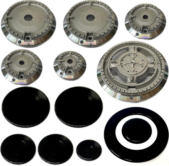 Ricambio Cucina Ariston Set 4 Spartifiamma Per Cucina Gas - Nero Lucido, Non Originale Fornelli Cucina Ricambio - Foto 14