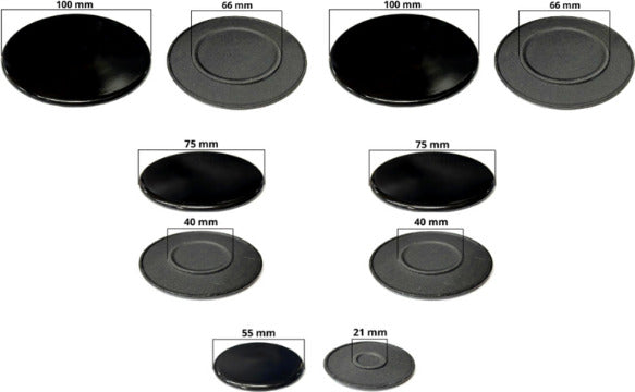 SMEG SERIE BRUCIATORI ANELLI PIATTELLI BRUCIATORI SPARTIFIAMMA CUCINA 4 - Foto 8