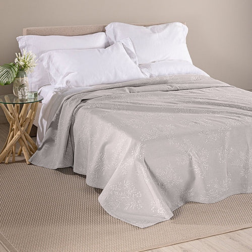 Copriletto Non Trapuntato In Raso Jacquard Brughiera Matrimoniale - Caleffi