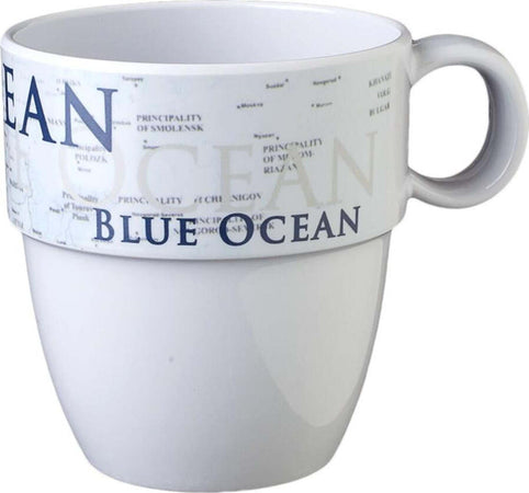 BRUNNER-Tazza-Campeggio-Bianco-e-Blu