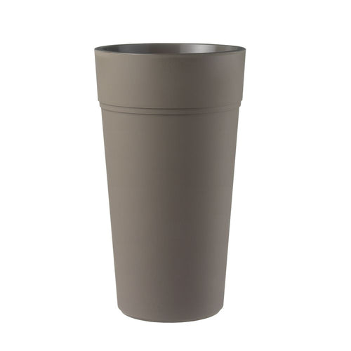 Vaso tondo alto Stem Element in Plastica da esterno e giardino per piante e fiori
