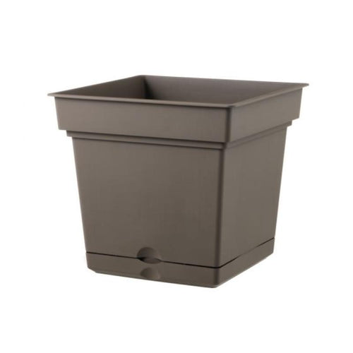 Vaso quadrato Still elements in plastica colorati da esterno per fiori e piante