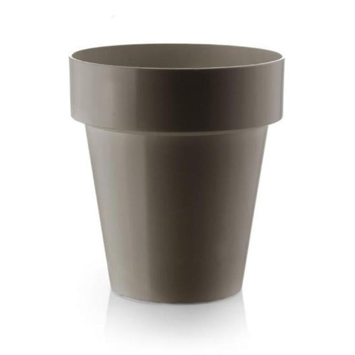 Vaso tondo Porto Colour in plastica colorati da esterno e giardino per fiori e piante