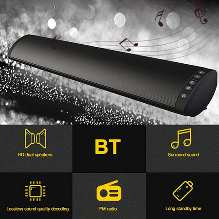 Bs-41 Tv Soundbar Altoparlante Bt Radio Fm Sistema Home Theater Fissaggio Muro Elettronica e telefonia > Accessori Audio e Video > Casse Portatili Trade Shop italia - Napoli, Commerciovirtuoso.it