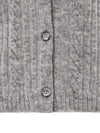 Gran Sasso Cardigan con Lavorazione Trecce in Grigio da donna