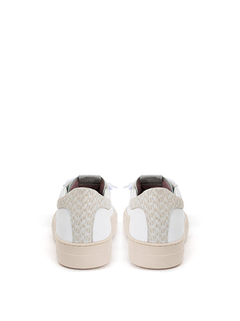 P448 Sneakers Thea Piton in Pelle bianca . da donna