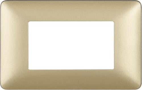 BTICINO---MATIX-PLACCA-3-MODULI---COLORE-GOLD-E-MATERIALE-TECNOPOLIMERO