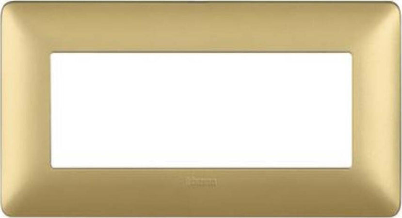 BTICINO---MATIX-PLACCA-6-MODULI---COLORE-GOLD-E-MATERIALE-TECNOPOLIMERO
