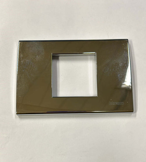 BTICINO---PLACCA-2-MODULI-CROMATA-NT4819CR***