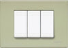 BTICINO---PLACCA-3-MODULI-VERDE-CHIARO-N4803VE
