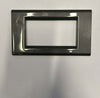 BTICINO---PLACCA-4-MODULI-PIANA-ACCIAIO-SCURO-L4854AC***