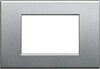 BTICINO---PLACCA-LIGHT-TECH-3-MODULI-SERIE-LIVINGLIGHT-COLORE-GRIGIO-ARGENTO-NT4803TH