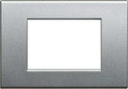 BTICINO---PLACCA-LIGHT-TECH-3-MODULI-SERIE-LIVINGLIGHT-COLORE-GRIGIO-ARGENTO-NT4803TH